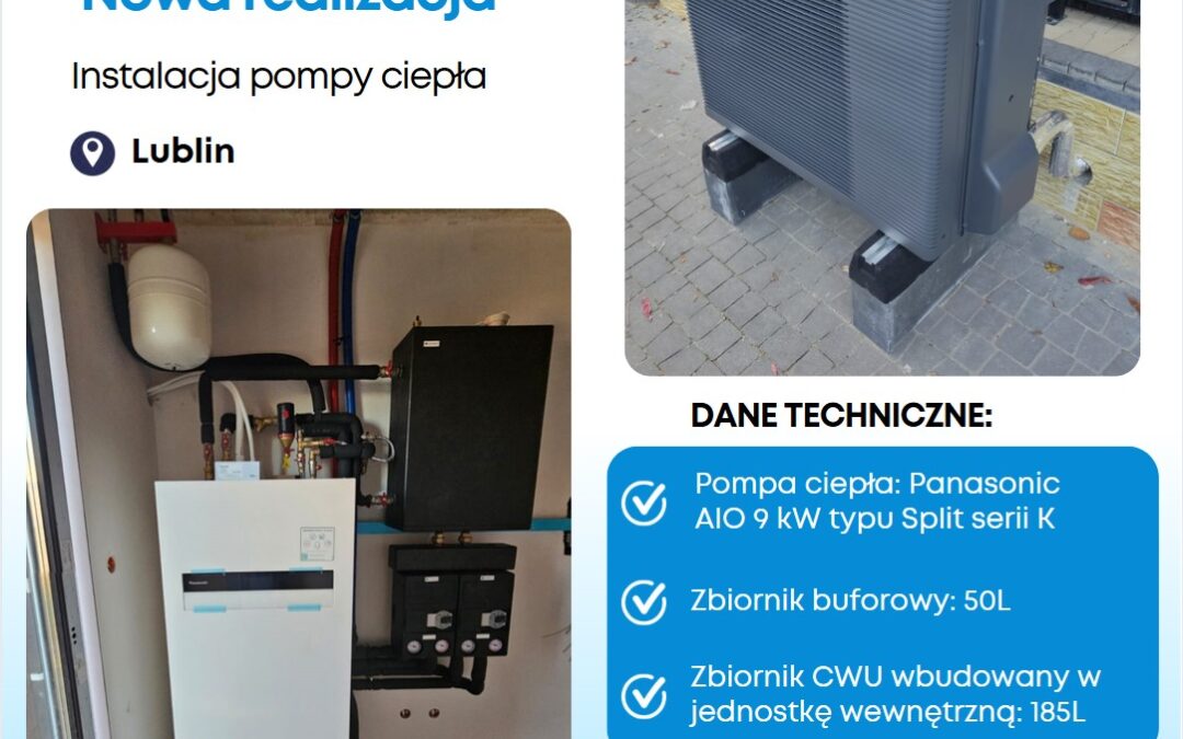 Montaż pompy ciepła w Lublinie