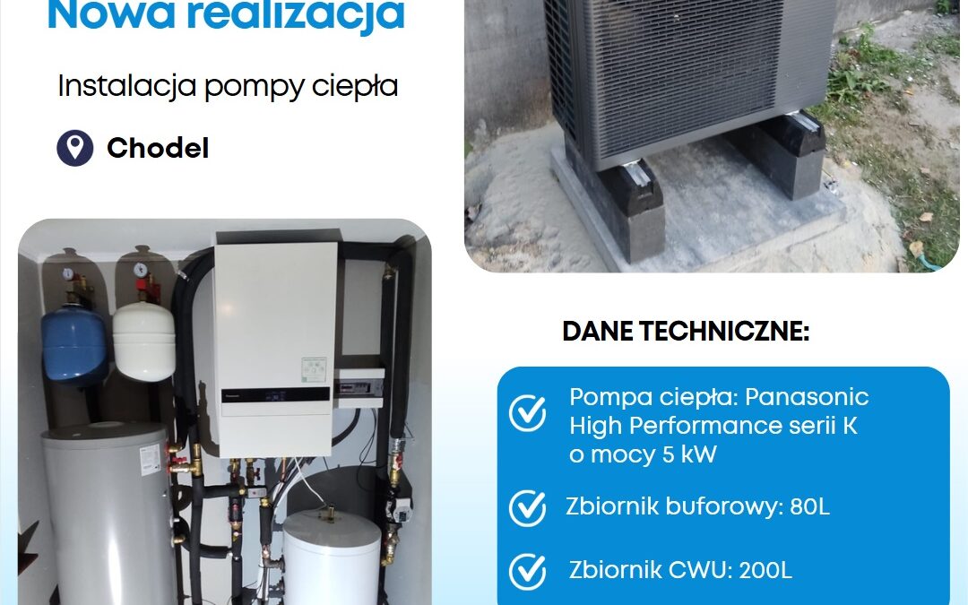 Montaż pompy ciepła w okolicy Chodla